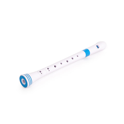 N310RDBL - Nuvo N310 descant recorder White with blue trim