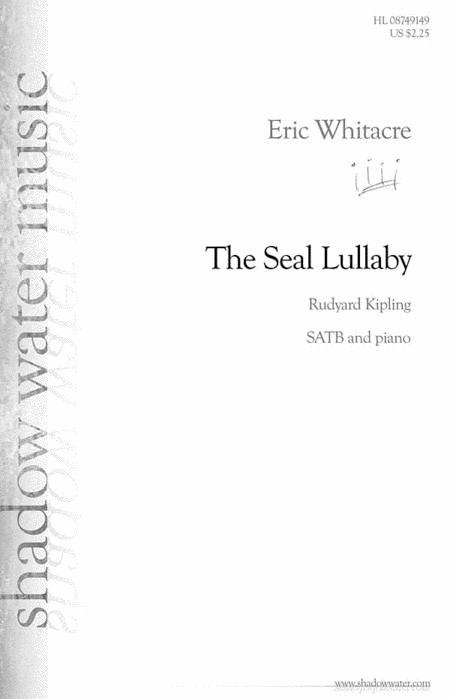 CH73678 - Eric Whitacre: The Seal Lullaby SATB and piano Default title