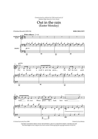 OUP-3360044 - Chilcott Out in the rain (Easter Monday): Vocal score Default title