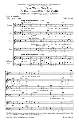 OUP-3869349 - Larsen Flee we to our Lord: Vocal score Default title