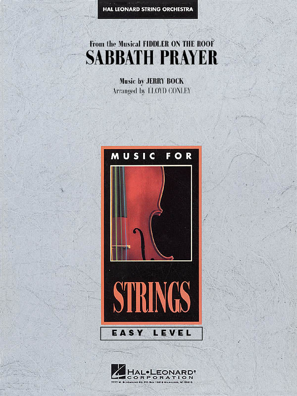 HL04490598 - Sabbath Prayer (from Fiddler on the Roof): Easy Music For Strings Default title