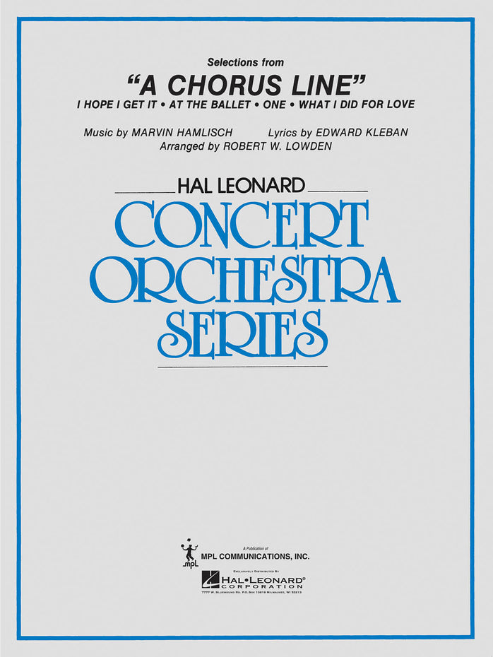 HL04499950 - Selections from A Chorus Line: HL Full Orchestra Default title