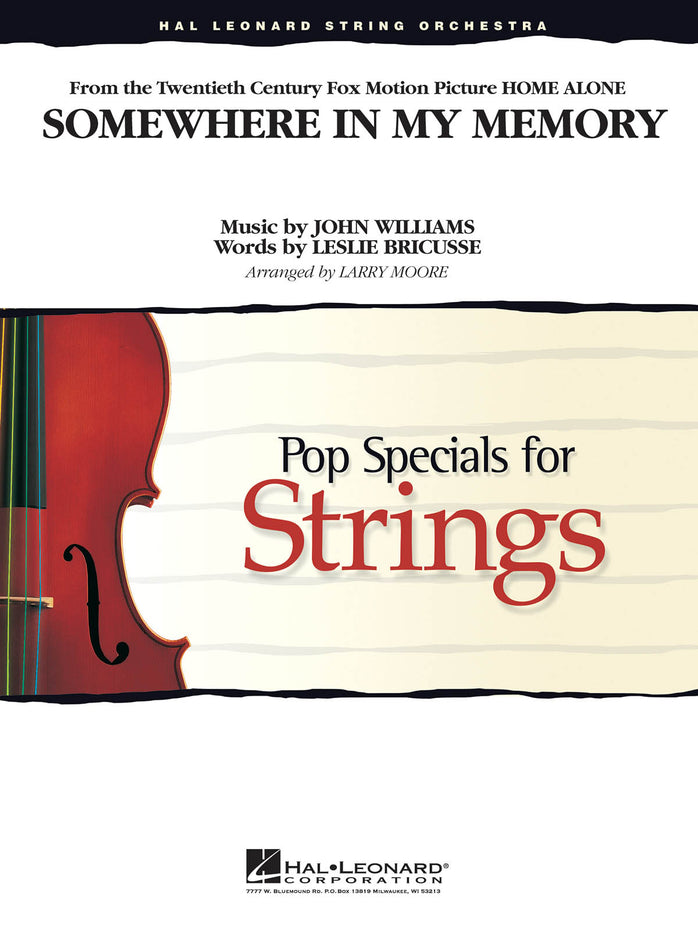 HL04626296 - Somewhere in My Memory (from Home Alone): Pop Specials for Strings Default title