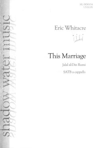 CH73535 - Eric Whitacre: This Marriage SATB a cappella Default title