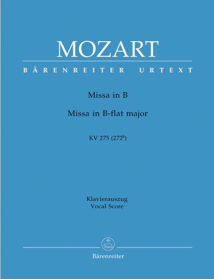 Missa Brevis In B-flat Major K. 275 (272b) Vocal Score - Chamberlain Music