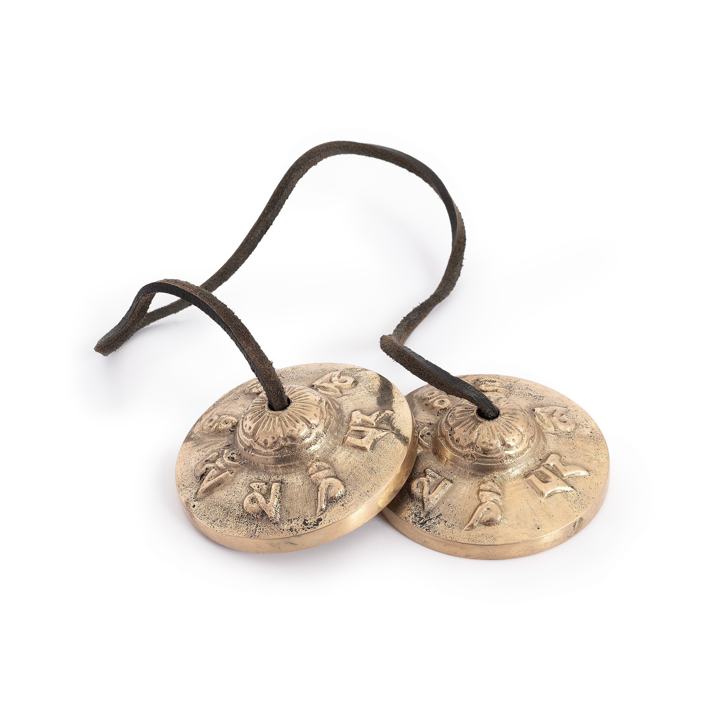 Percussion Plus Honestly Made Bronze embossed Tibetan bells - pair -  Chamberlain Music